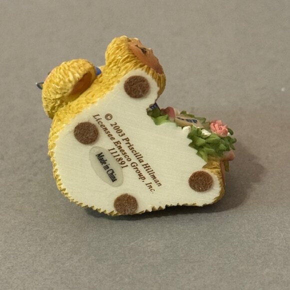 Vintage Cherished Teddies Figurine Enesco Anthropomorphic Birthday September Cub - Picture 3 of 3